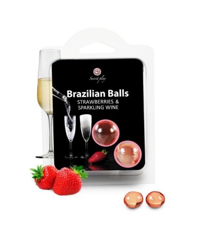 SECRETPLAY SET 2 BRAZILIAN BALLS FRESAS CON CAVA SECRETPLAY SET 2 BRAZILIAN BALLS FRESAS CON CAVA