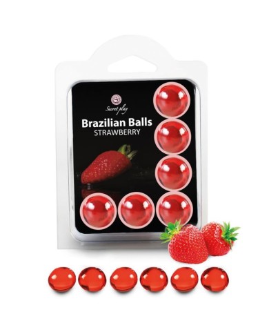 SECRETPLAY SET 6 BRAZILIAN BALLS FRESA SECRETPLAY SET 6 BRAZILIAN BALLS FRESA
