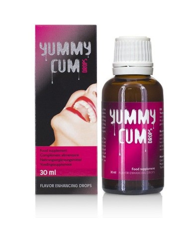 Yummy Cum Drops Complemento Alimenticio en Gotas para Mejorar el Sabor y la Intensidad del Semen Yummy Cum Drops Complemento Alimenticio en Gotas para Mejorar el Sabor y la Intensidad del Semen