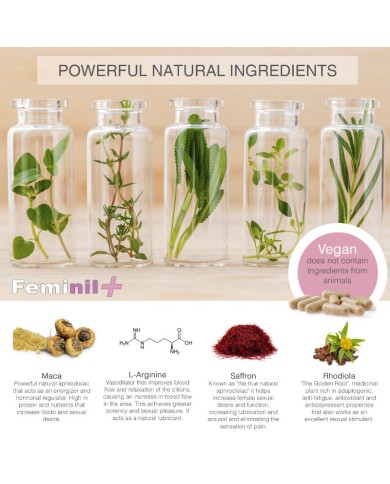 Feminil Complemento alimenticio para la libido femenina Feminil Complemento alimenticio para la libido femenina