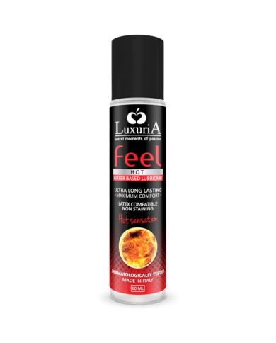 INTIMATELINE LUXURIA FEEL HOT SENSATION LUBRICANTE BASE AGUA EFECTO CALOR 60 ML INTIMATELINE LUXURIA FEEL HOT SENSATION LUBRICANTE BASE AGUA EFECTO CALOR 60 ML