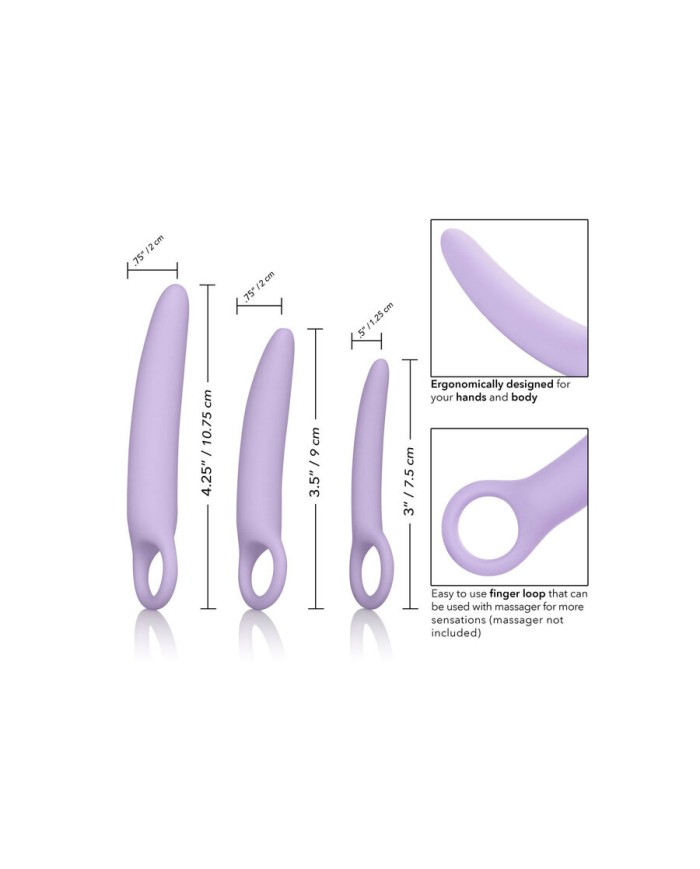 CALEXOTICS DR LAURA BERMAN ALENA SET DE 3 DILATADOR VAGINAL SILICONA