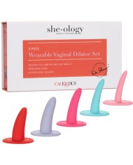 CALEXOTICS - KIT 5PC DILATADORES VAGINALES O ANALES MULTICOLORD-224021