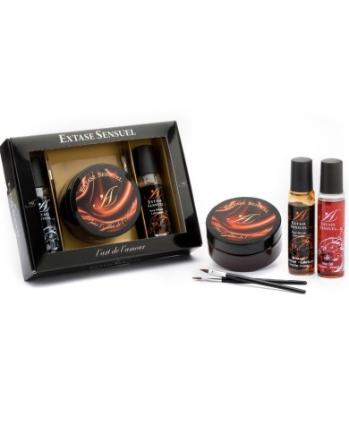 EXTASE SENSUAL KIT COFRE CHOCOLATE AFRODISIACO