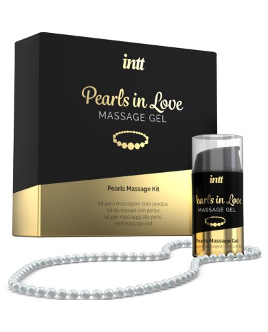 INTT MASSAGE ORAL SEX PEARLS IN LOVE CON COLLAR DE PERLAS Y GEL DE SILICONA