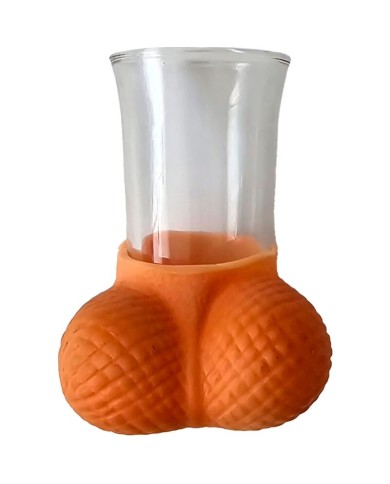 DIABLO PICANTE VASO CHUPITO CRISTAL CON HUEVOS NATURAL