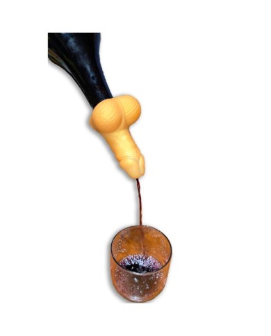 DIABLO PICANTE DECANTADOR DE VINO FORMA PENE DORADO