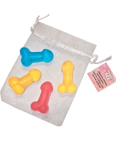 DIABLO PICANTE 4 MINI JABONES PERFUMADOS FORMA PENE