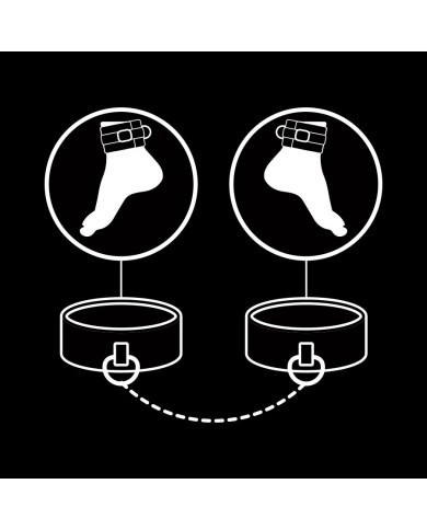 FETISH SUBMISSIVE ESPOSAS TOBILLOS CUERO VEGANO CON FORRO DE NEOPRENO FETISH SUBMISSIVE ESPOSAS TOBILLOS CUERO VEGANO CON FORRO DE NEOPRENO