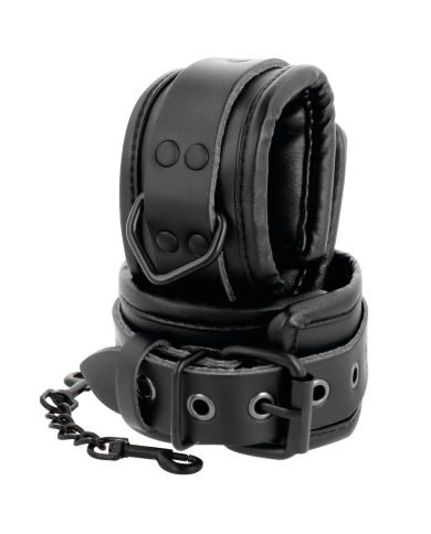 DARKNESS ESPOSAS AJUSTABLES MANOS LEATHER NEGRO DARKNESS ESPOSAS AJUSTABLES MANOS LEATHER NEGRO