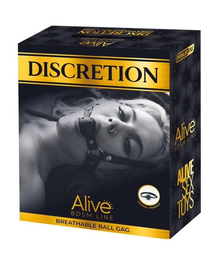 ALIVE DISCRETION MORDAZA TRANSPIRABLE ROJO