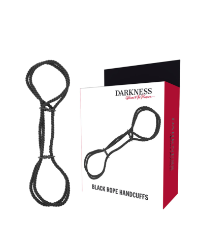 DARKNESS ESPOSAS MANOS O TOBILLOS CUERDA 100 ALGODON DARKNESS ESPOSAS MANOS O TOBILLOS CUERDA 100 ALGODON