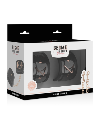 BEGME BLACK EDITION ESPOSAS PARA MANOS CON FORRO DE NEOPRENO BEGME BLACK EDITION ESPOSAS PARA MANOS CON FORRO DE NEOPRENO