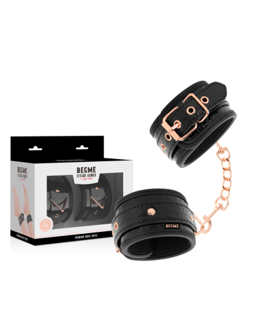BEGME BLACK EDITION ESPOSAS PARA TOBILLOS CON FORRO DE NEOPRENO BEGME BLACK EDITION ESPOSAS PARA TOBILLOS CON FORRO DE NEOPRENO