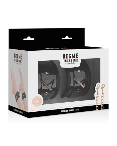 BEGME BLACK EDITION ESPOSAS PARA TOBILLOS CON FORRO DE NEOPRENO BEGME BLACK EDITION ESPOSAS PARA TOBILLOS CON FORRO DE NEOPRENO