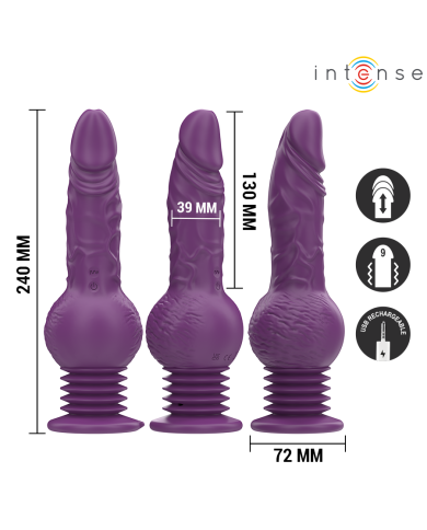 INTENSE TATUM VIBRADOR MULTIFUNCION CON VIBRACION UP AND DOWN 24 CM MORADO INTENSE TATUM VIBRADOR MULTIFUNCION CON VIBRACION UP AND DOWN 24 CM MORADO