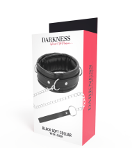 DARKNESS COLLAR CON CADENA SOFT LEATHER