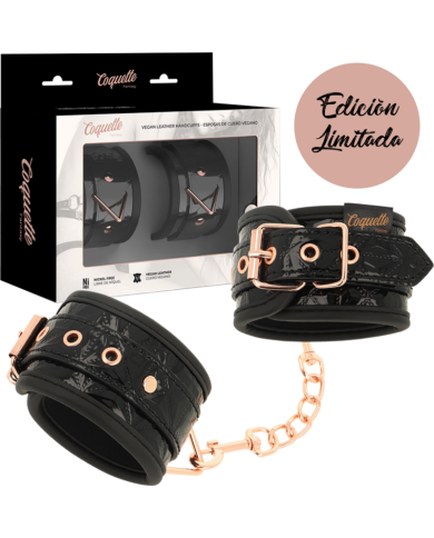 COQUETTE CHIC DESIRE BLACK EDITION ESPOSAS PARA MANOS CON FORRO DE NEOPRENO COQUETTE CHIC DESIRE BLACK EDITION ESPOSAS PARA MANOS CON FORRO DE NEOPRENO
