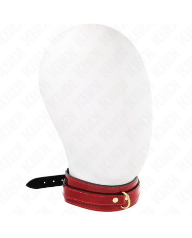 KINK COLLAR AJUSTABLE ROJO VINO DETALLES DORADOS 29 425 CM X 4 CM KINK COLLAR AJUSTABLE ROJO VINO DETALLES DORADOS 29 425 CM X 4 CM