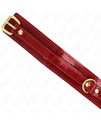 KINK COLLAR AJUSTABLE ROJO VINO DETALLES DORADOS 29 425 CM X 4 CM KINK COLLAR AJUSTABLE ROJO VINO DETALLES DORADOS 29 425 CM X 4 CM