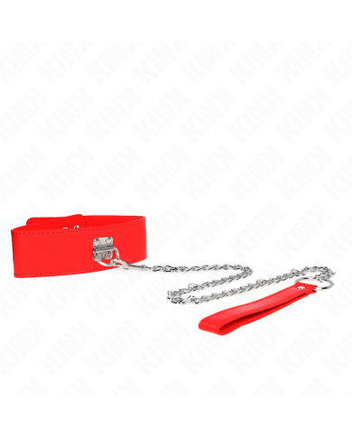 KINK COLLAR CON CORREA 65 CM ANCHO ROJO AJUSTABLE 335 41 CM X 5 CM KINK COLLAR CON CORREA 65 CM ANCHO ROJO AJUSTABLE 335 41 CM X 5 CM