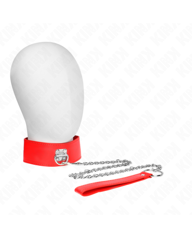 KINK COLLAR CON CORREA 65 CM ANCHO ROJO AJUSTABLE 335 41 CM X 5 CM KINK COLLAR CON CORREA 65 CM ANCHO ROJO AJUSTABLE 335 41 CM X 5 CM