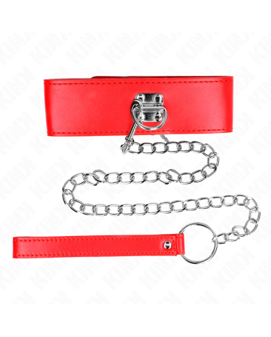 KINK COLLAR CON CORREA 65 CM ANCHO ROJO AJUSTABLE 335 41 CM X 5 CM KINK COLLAR CON CORREA 65 CM ANCHO ROJO AJUSTABLE 335 41 CM X 5 CM