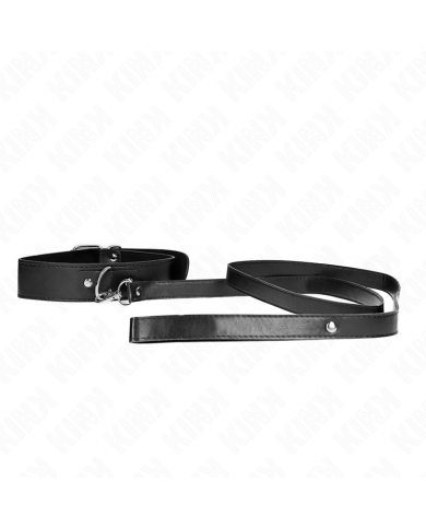 KINK COLLAR CON CORREA 116 CM FINO NEGRO AJUSTABLE 32 50 CM X 8 CM KINK COLLAR CON CORREA 116 CM FINO NEGRO AJUSTABLE 32 50 CM X 8 CM