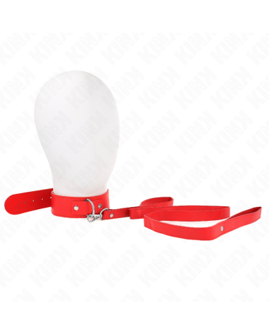 KINK COLLAR CON CORREA 116 CM FINO ROJO AJUSTABLE 32 50 CM X 8 CM KINK COLLAR CON CORREA 116 CM FINO ROJO AJUSTABLE 32 50 CM X 8 CM
