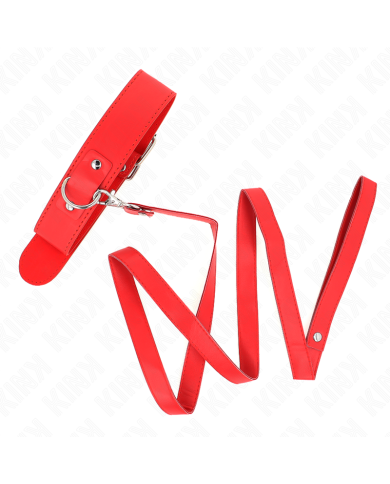 KINK COLLAR CON CORREA 116 CM FINO ROJO AJUSTABLE 32 50 CM X 8 CM KINK COLLAR CON CORREA 116 CM FINO ROJO AJUSTABLE 32 50 CM X 8 CM