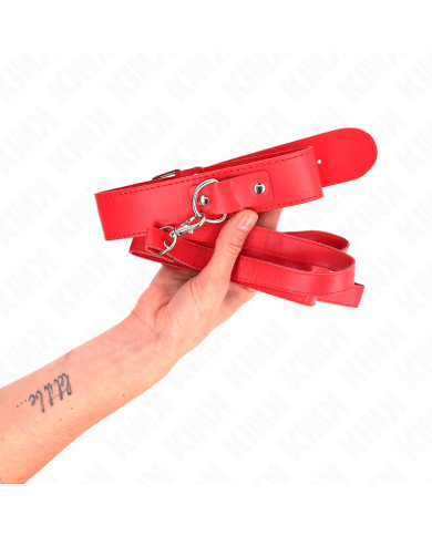 KINK COLLAR CON CORREA 116 CM FINO ROJO AJUSTABLE 32 50 CM X 8 CM KINK COLLAR CON CORREA 116 CM FINO ROJO AJUSTABLE 32 50 CM X 8 CM