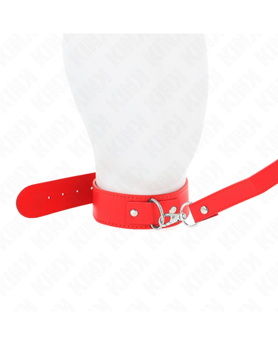 KINK COLLAR CON CORREA 116 CM FINO ROJO AJUSTABLE 32 50 CM X 8 CM KINK COLLAR CON CORREA 116 CM FINO ROJO AJUSTABLE 32 50 CM X 8 CM