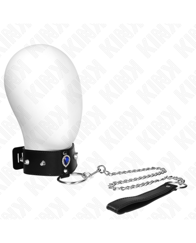 KINK COLLAR CON CORREA 65 CM CON DIAMANTES AZULES AJUSTABLE 36 43 CM X 5 CM KINK COLLAR CON CORREA 65 CM CON DIAMANTES AZULES AJUSTABLE 36 43 CM X 5 CM
