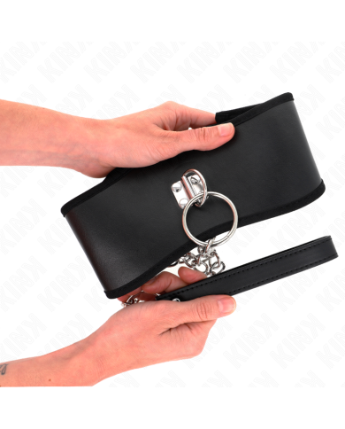 KINK COLLAR CON CORREA 65 CM ANCHO NEGRO AJUSTABLE 40 55 CM X 10 CM KINK COLLAR CON CORREA 65 CM ANCHO NEGRO AJUSTABLE 40 55 CM X 10 CM