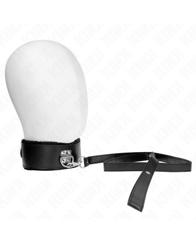 KINK COLLAR CON CORREA 116 CM CON TACHUELAS PLATEADAS MODELO 4 NEGRO AJUSTABLE 40 48 CM X 6 CM KINK COLLAR CON CORREA 116 CM CON TACHUELAS PLATEADAS MODELO 4 NEGRO AJUSTABLE 40 48 CM X 6 CM