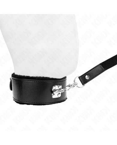 KINK COLLAR CON CORREA 116 CM CON TACHUELAS PLATEADAS MODELO 4 NEGRO AJUSTABLE 40 48 CM X 6 CM KINK COLLAR CON CORREA 116 CM CON TACHUELAS PLATEADAS MODELO 4 NEGRO AJUSTABLE 40 48 CM X 6 CM