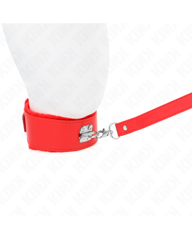 KINK COLLAR CON CORREA 116 CM CON TACHUELAS PLATEADAS MODELO 4 ROJO AJUSTABLE 40 48 CM X 6 CM KINK COLLAR CON CORREA 116 CM CON TACHUELAS PLATEADAS MODELO 4 ROJO AJUSTABLE 40 48 CM X 6 CM