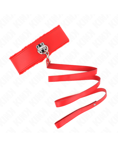 KINK COLLAR CON CORREA 116 CM CON TACHUELAS PLATEADAS MODELO 4 ROJO AJUSTABLE 40 48 CM X 6 CM KINK COLLAR CON CORREA 116 CM CON TACHUELAS PLATEADAS MODELO 4 ROJO AJUSTABLE 40 48 CM X 6 CM