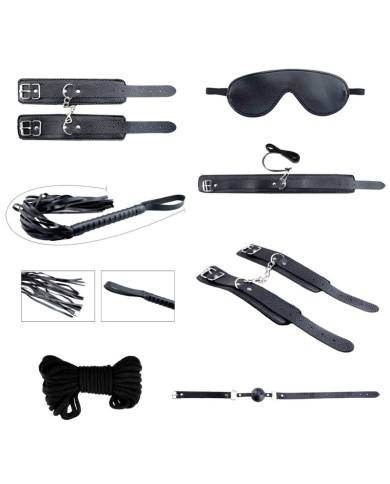 ALIVE SECRET DESIRES KIT 7 PIEZAS BDSM NEGRO