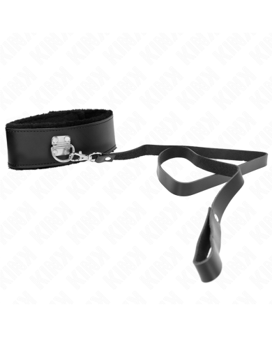 KINK COLLAR CON CORREA 116 CM DE PIEL NEGRO AJUSTABLE 40 48 CM X 6 CM KINK COLLAR CON CORREA 116 CM DE PIEL NEGRO AJUSTABLE 40 48 CM X 6 CM