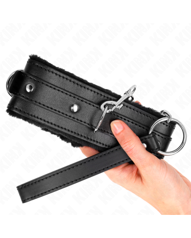 KINK COLLAR CON CORREA 65 CM CON RESTRICCIONES NEGRO AJUSTABLE 36 42 CM X 55 CM KINK COLLAR CON CORREA 65 CM CON RESTRICCIONES NEGRO AJUSTABLE 36 42 CM X 55 CM