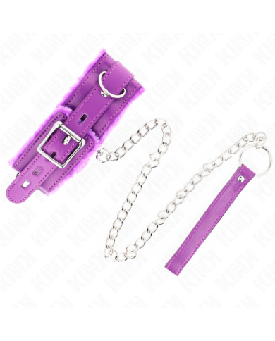 KINK COLLAR CON CORREA 65 CM CON RESTRICCIONES MORADO AJUSTABLE 36 42 CM X 55 CM KINK COLLAR CON CORREA 65 CM CON RESTRICCIONES MORADO AJUSTABLE 36 42 CM X 55 CM