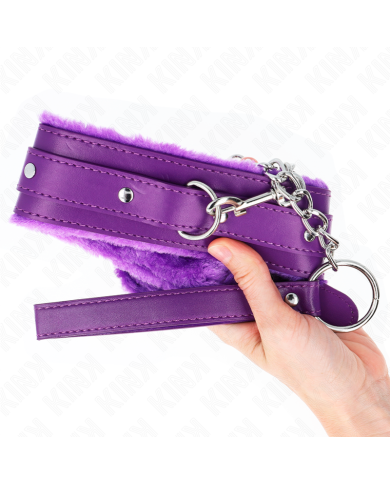 KINK COLLAR CON CORREA 65 CM CON RESTRICCIONES MORADO AJUSTABLE 36 42 CM X 55 CM KINK COLLAR CON CORREA 65 CM CON RESTRICCIONES MORADO AJUSTABLE 36 42 CM X 55 CM