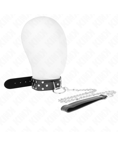 KINK COLLAR CON CORREA 65 CM REMACHE ANILLA NEGRO AJUSTABLE 36 50 CM X 38 CM KINK COLLAR CON CORREA 65 CM REMACHE ANILLA NEGRO AJUSTABLE 36 50 CM X 38 CM