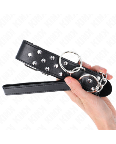 KINK COLLAR CON CORREA 65 CM REMACHE ANILLA NEGRO AJUSTABLE 36 50 CM X 38 CM KINK COLLAR CON CORREA 65 CM REMACHE ANILLA NEGRO AJUSTABLE 36 50 CM X 38 CM