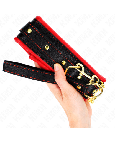 KINK COLLAR CON CORREA ESPONJA IMITACION CUERO MODELO 2 AJUSTABLE 37 54 CM X 3 CM