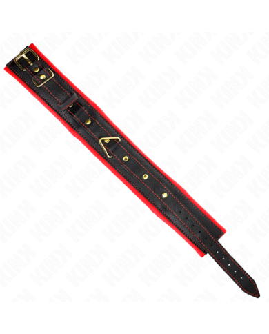 KINK COLLAR CON CORREA ESPONJA IMITACION CUERO MODELO 2 AJUSTABLE 37 54 CM X 3 CM