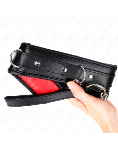 KINK COLLAR CON CORREA ESPONJA IMITACION CUERO MODELO 3 AJUSTABLE 37 54 CM X 3 CM