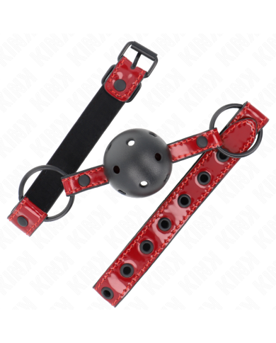 KINK MORDAZA DE BOLA 45 CM DE POLIPIEL BRILLANTE 635 X 2 CM AJUSTABLE 41 X 59 CM KINK MORDAZA DE BOLA 45 CM DE POLIPIEL BRILLANTE 635 X 2 CM AJUSTABLE 41 X 59 CM