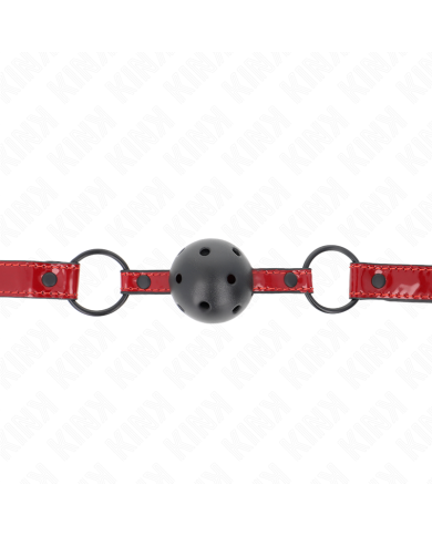 KINK MORDAZA DE BOLA 45 CM DE POLIPIEL BRILLANTE 635 X 2 CM AJUSTABLE 41 X 59 CM KINK MORDAZA DE BOLA 45 CM DE POLIPIEL BRILLANTE 635 X 2 CM AJUSTABLE 41 X 59 CM